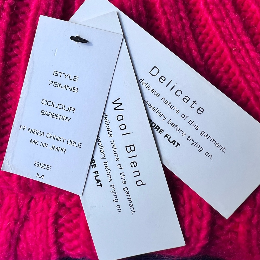 NWT FRENCH CONNECTION Nissa Chunky Cable-Knit Sweater Wool Blend. - Picture 4 of 15